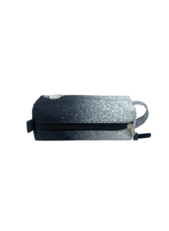 JUST HYPE Original Pencil Pouch - Black&White Speckle Fade