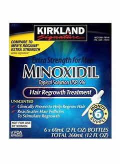 6-Piece Minoxidil Hair Regrowth Treatment