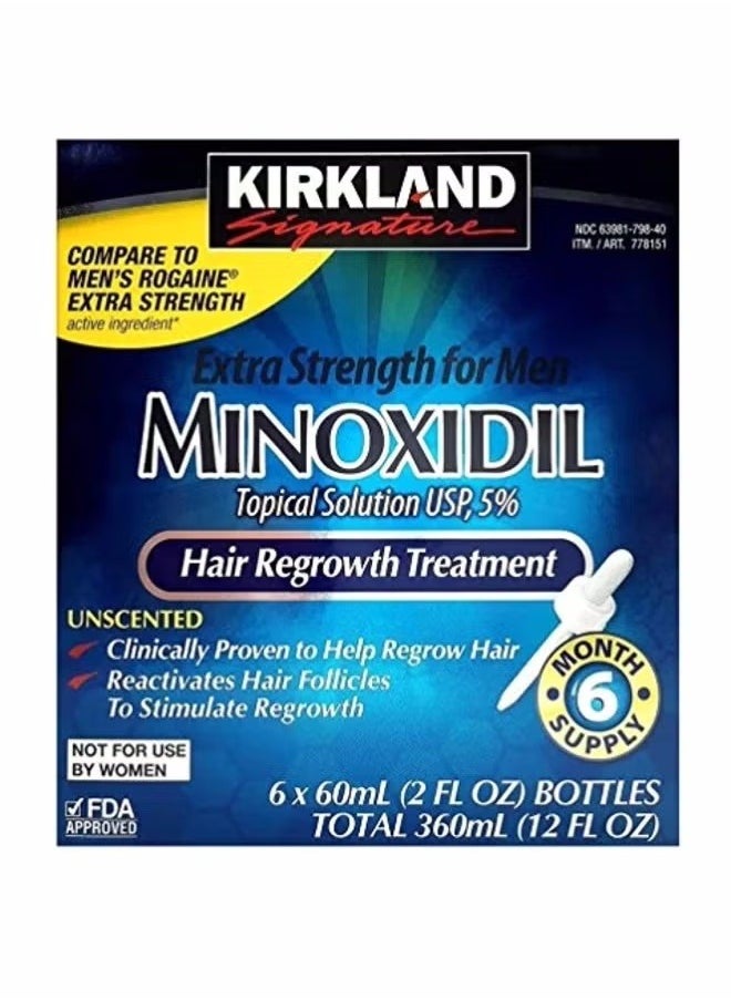 Kirkland Signature - 6-Piece Minoxidil Hair Regrowth Treatment - Image 1