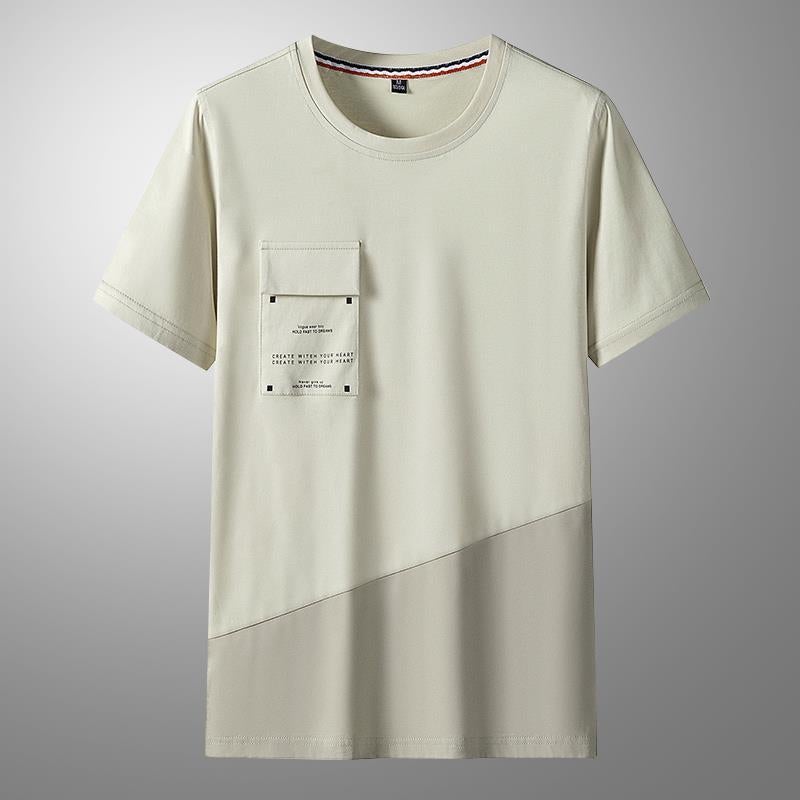 High Quality Men's Short-sleeved T-shirt Summer New Men's Casual Loose Large Size Cotton T-shirt Fashionable Wear Men's Non-ironing T-shirt - Image 5