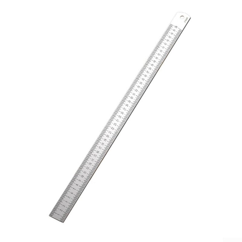 500mm Steel Machinist Ruler Dual Scale 0 300 500mm Measuring Tool Nut Wrench - Image 2