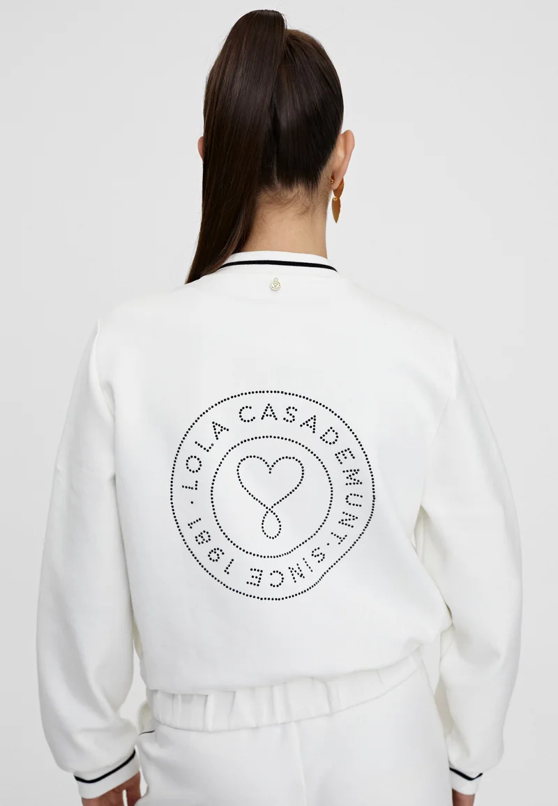 Lola Casademunt Zip-up sweatshirt with sequins