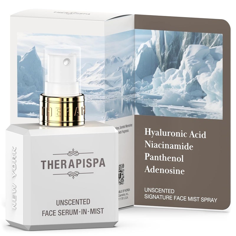 Therapispa Premium Face Spray Serum  Antioxidant Face Mist for Deep Hydration Skin Brightness  Firmness with Niacinamide B3 Panthenol B5 Adenosine and Hyaluronic Acid Unscented 20 fl oz