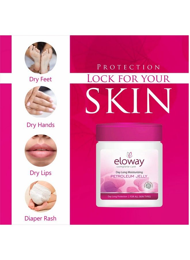 Eloway Day Long Moisturizing Petroleum Jelly For Smooth & All Skin Type 100 Ml Each(Pack Of 4) - Image 4