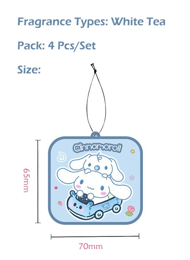 White Tea Scented Car Air Freshener Cute Animal Gel Aromatherapy Ornament Long-Lasting Fragrance & Natural Deodorizer for Car Home Decor - Image 2