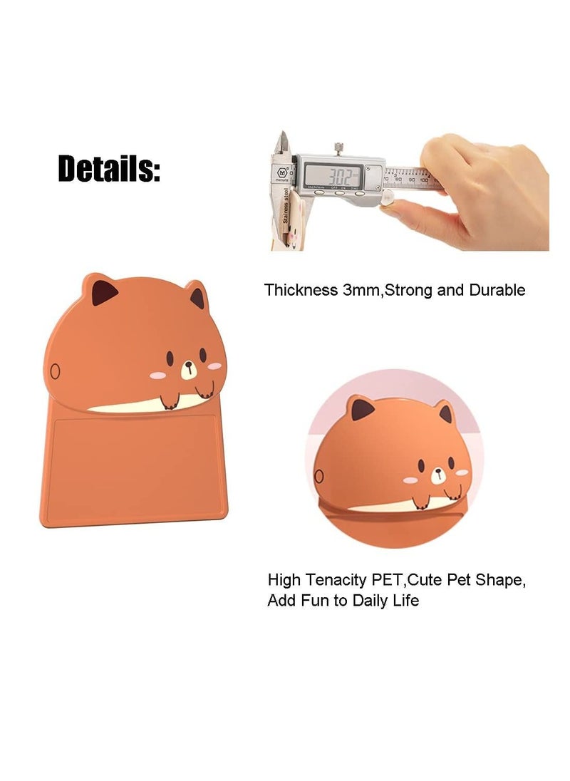 Y&D 2 Pairs Toilet Seat Lifter Self-Adhesive Handle Cover Avoid Touching Lid Bathroom Accessories (Cute Cartoon Animals)  - Image 4