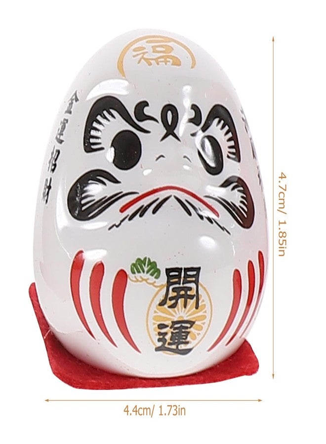 PRETYZOOM Japanese Darma Figurine Set 5Pcs Small Ceramic Statues for Home Office Car Interior Decoration Mini Collectible Lucky Charm - Image 5