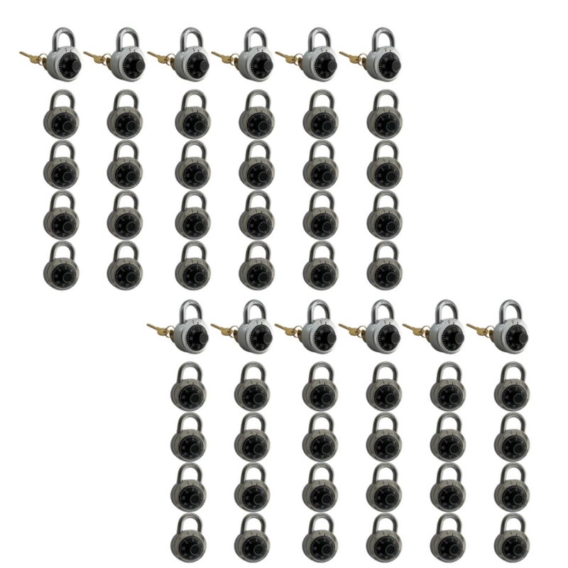 DuoTyga 60 Pack 24 Keyed Alike Combination Padlock Black Modern Style Suitable for Gym Sports School Employee Toolbox Lockers