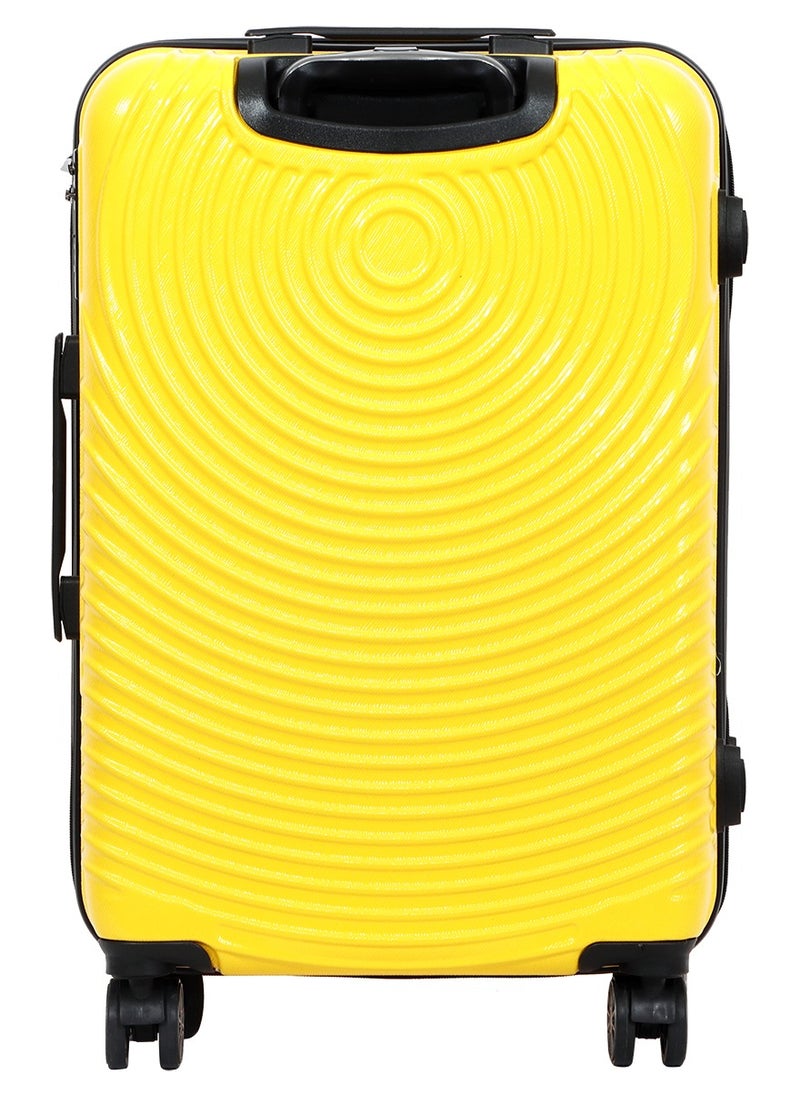 Biggdesign - Biggdesign Cats Medium Suitcase with Wheels, Hardshell Luggage with Spinner Wheel, Travel Suitcases with Lock System, Lightweight, Yellow, Medium, 24 Inch - Image 1