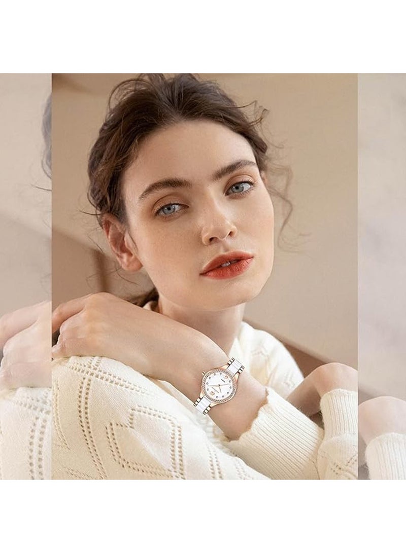 QUARTZ Watches for Women Stylish Stainless Steel Water Resistant Quartz Analog Watch 28mm - Image 2