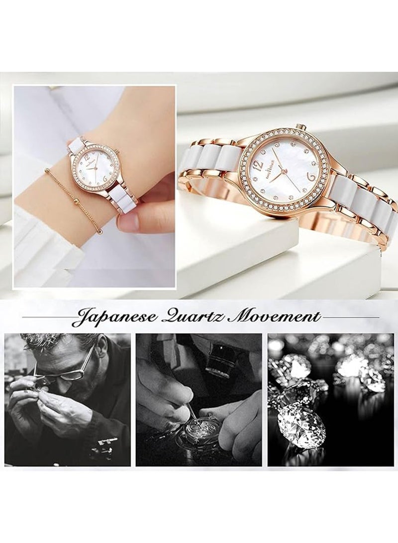 QUARTZ Watches for Women Stylish Stainless Steel Water Resistant Quartz Analog Watch 28mm - Image 4