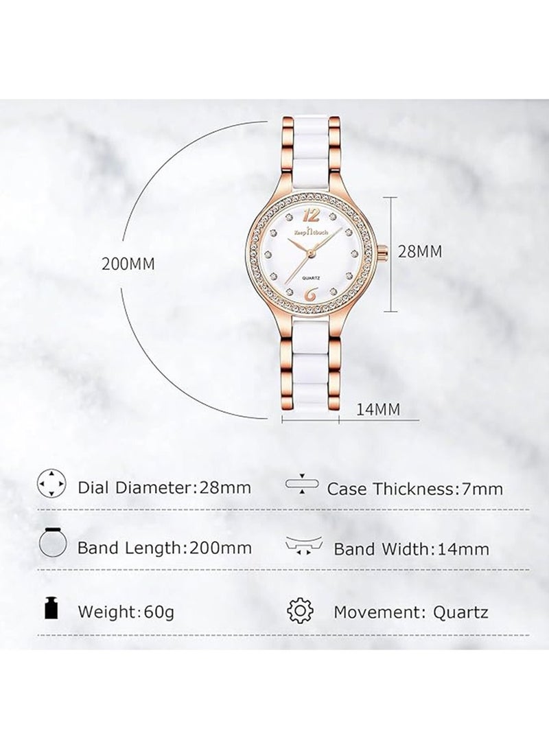 QUARTZ Watches for Women Stylish Stainless Steel Water Resistant Quartz Analog Watch 28mm - Image 5