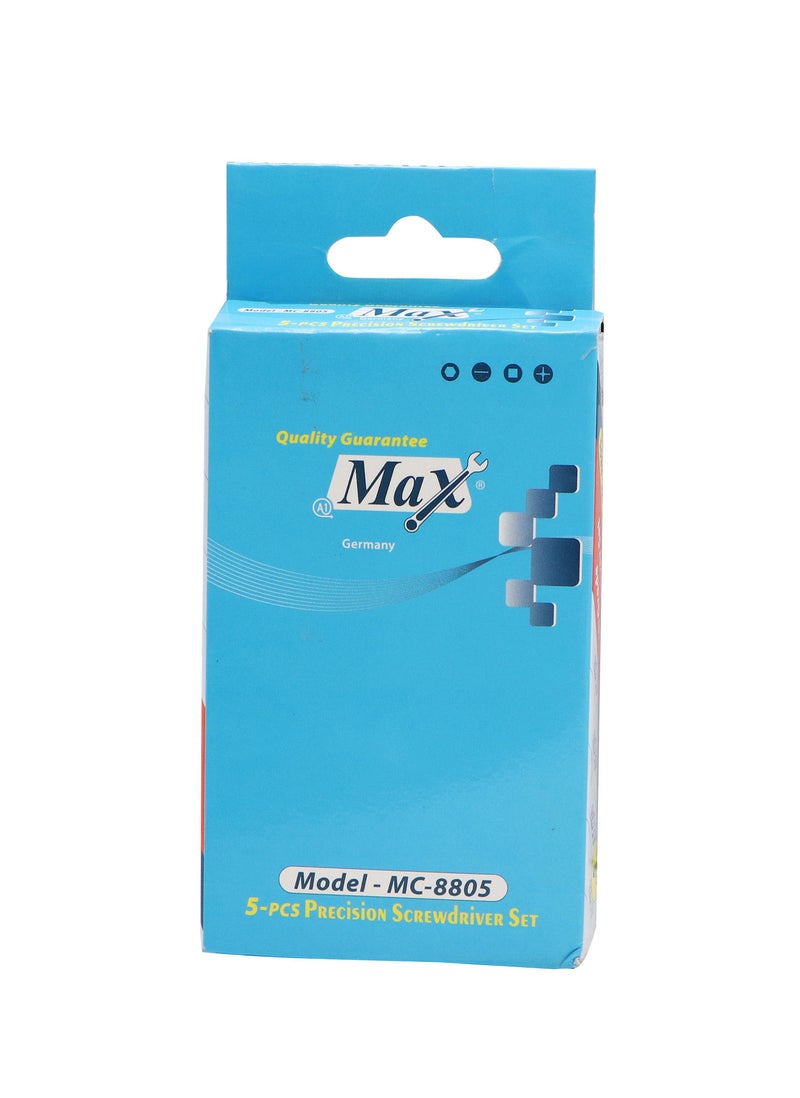 Max Germany MC8805 Precision Screw Driver Set, 5 Pieces - Image 4