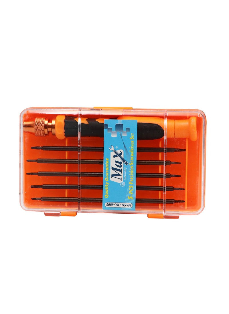 Max Germany MC8805 Precision Screw Driver Set, 5 Pieces - Image 5