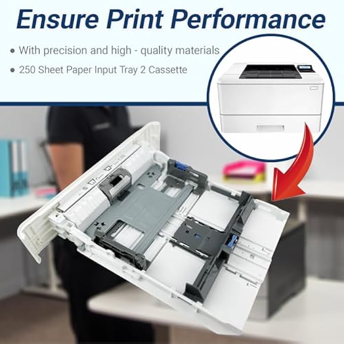 CASSETTE PAPER INPUT TRAY 2 FIT FOR HP LASERJET PRO M402 M403 M404 M426 M427 M304 M305 M329 M405 M406 M407 M429 M430, REPLACE RM2-5392, WHITE - Image 3
