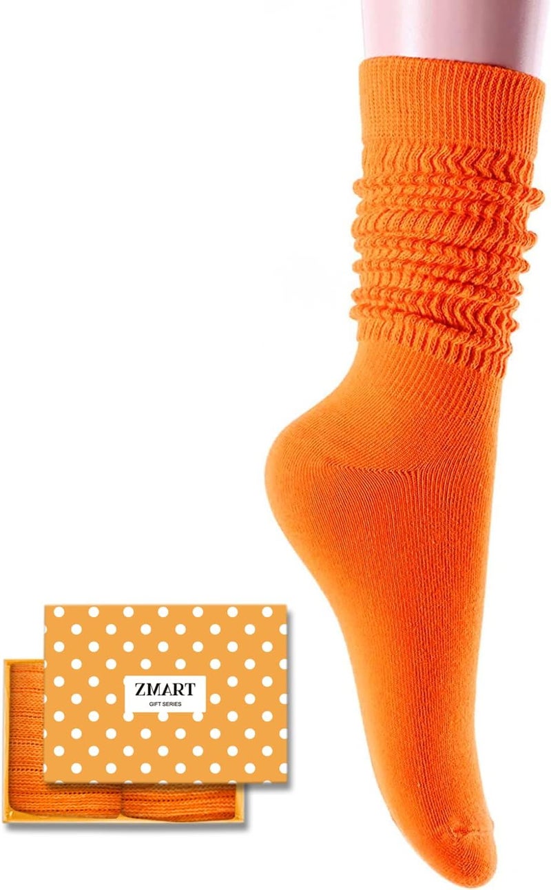 Zmart Women's Thin Slouch Socks - Scrunch Long High Slouchy Boot Socks 80s 90s - Image 1