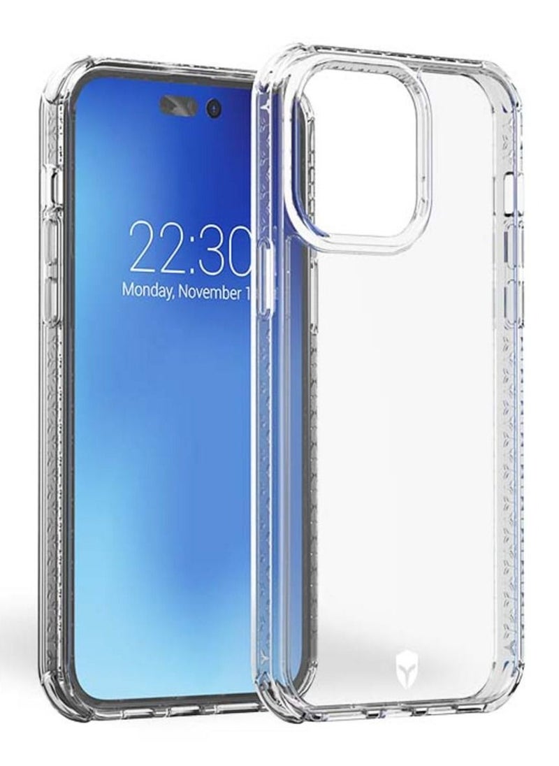 FORCE - Force Case iPhone 14 Pro Max AIR Reinforced Case Lifetime Warranty Transparent - 50% Recycled Plastic Lifetime warranty - Image 1