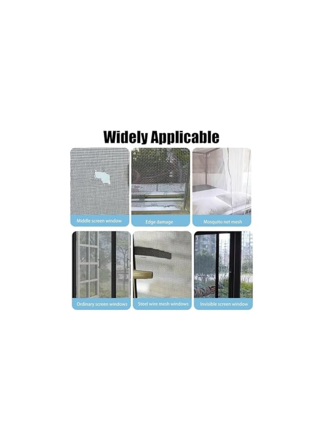 The Bros 3 Roll Mosquito Net Repair Tape, Mosquito Net Patch Kit Strong Adhesive Window Screen Repair Tape Window Screen Mesh (5cm x 200cm) - Image 5