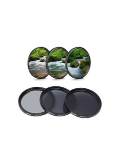 ND Filters Set, ND2 ND4 ND8 Neutral Density Camera Lens Filter, HD Multi Layer Coating, Anti Scattered Light Anti Scratch Optical Glass, for Camera Lens (49mm)