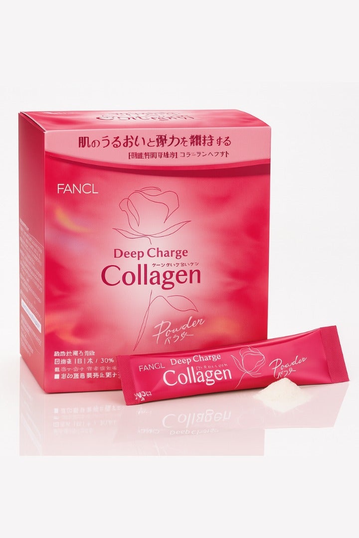 Fancl Deep Charge Collagen Powder I Japanese Marine Collagen I Collagen Peptides102 gm Sachets  - Image 1