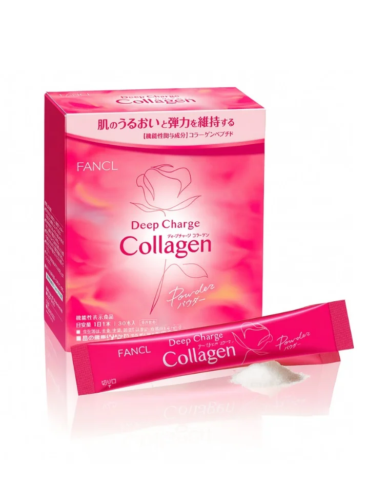 Fancl Deep Charge Collagen Powder I Japanese Marine Collagen I Collagen Peptides102 gm Sachets