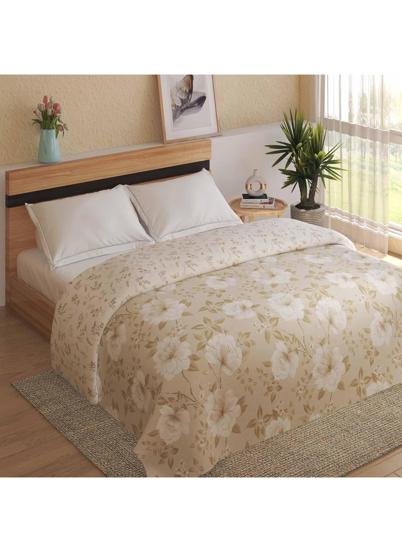 Home Centre Natura Cannoli Cotton Floral Printed Double Comforter  - Image 1