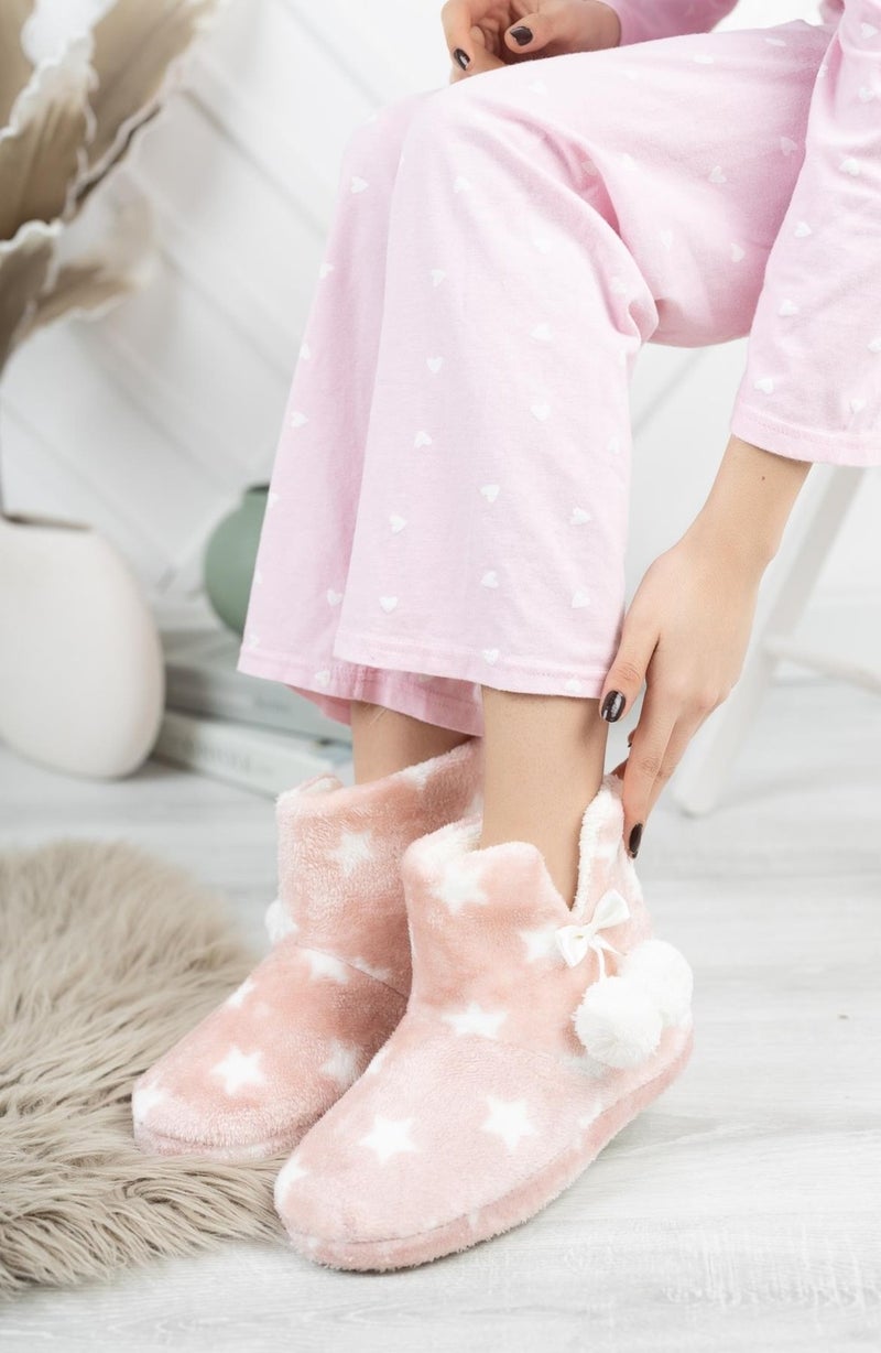 ModaFrato Rp-Yıldız Women's Panduf House Shoes House Boots - Image 2