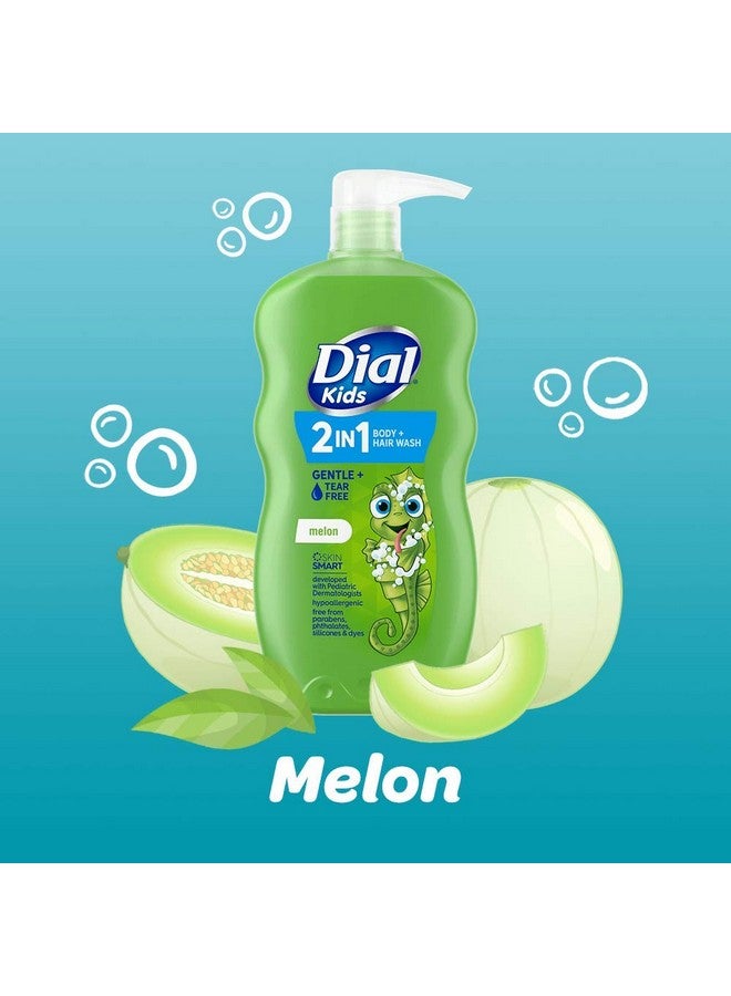 Dial Kids 2-in-1 Body+Hair Wash, Melon, 24 fl oz (Pack of 4) - Image 2