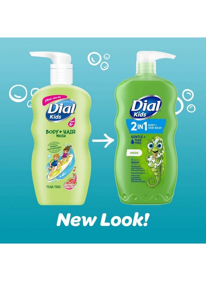 Dial Kids 2-in-1 Body+Hair Wash, Melon, 24 fl oz (Pack of 4) - Image 1