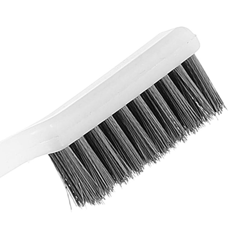 Cabilock 4 Pcs Stainless Steel Wire Toothbrush Industrial Mini 3-Row Wire Brush Set for Rust Removal and Precision Cleaning, Small Abrasive Scrubbing Brushes for Nozzle and Detail Cleaning - Image 3
