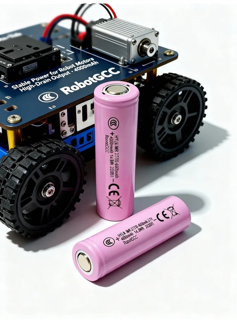 robotgcc 21700 Flat-Top Rechargeable Li-ion Battery 3.7V 4000mAh | IMR High-Drain Lithium Cell 14.8Wh for Robotics, Battery Packs, Power Tools & DIY Electronics - Image 4