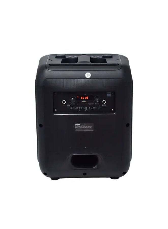برودو مكبر صوت بلوتوث كاريوكي Brodu BTS 1740 مزود بميكروفون مزدوج، مكبر صوت لاسلكي محمول احترافي مقاس 8 بوصات - Image 5