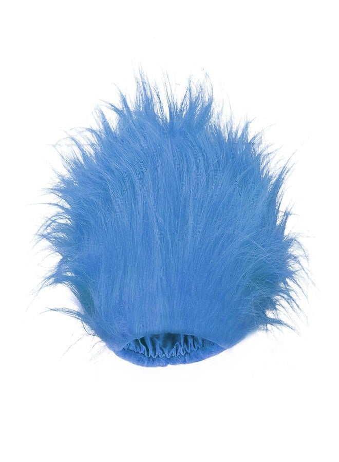 lanbqiuer Blue Wig Hair Headband Costume Funny Wigs Blue Wigs for Women,Crazy Wigs for Halloween Costume Cosplay and Party - Image 1
