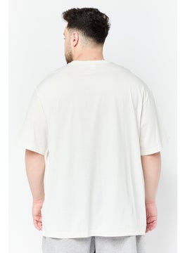 Reebok Men Sportswear Fit Short Sleeve Training T-Shirt, White  - Image 2