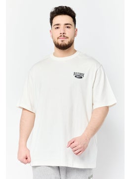 Reebok Men Sportswear Fit Short Sleeve Training T-Shirt, White  - Image 1