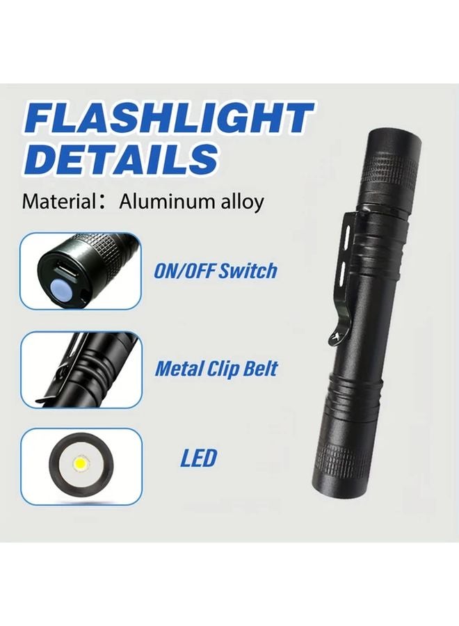Mini USB Rechargeable LED Pen Flashlight 1pc Portable Waterproof Torch 3 Modes 400mAh Battery for Outdoor Camping Emergency - Image 3