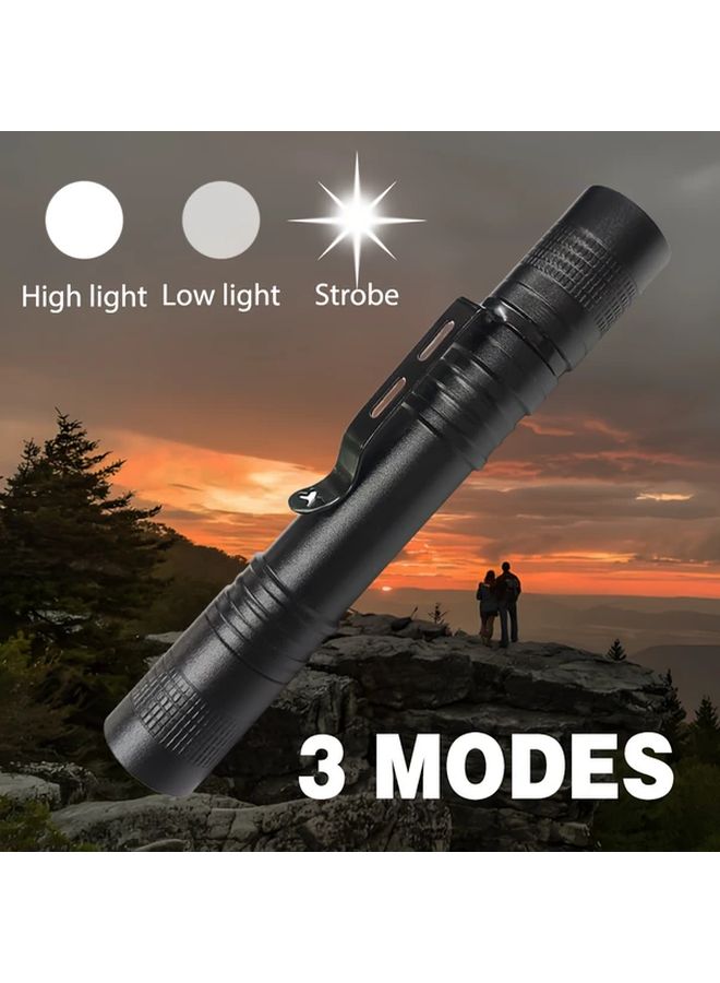 Mini USB Rechargeable LED Pen Flashlight 1pc Portable Waterproof Torch 3 Modes 400mAh Battery for Outdoor Camping Emergency - Image 5