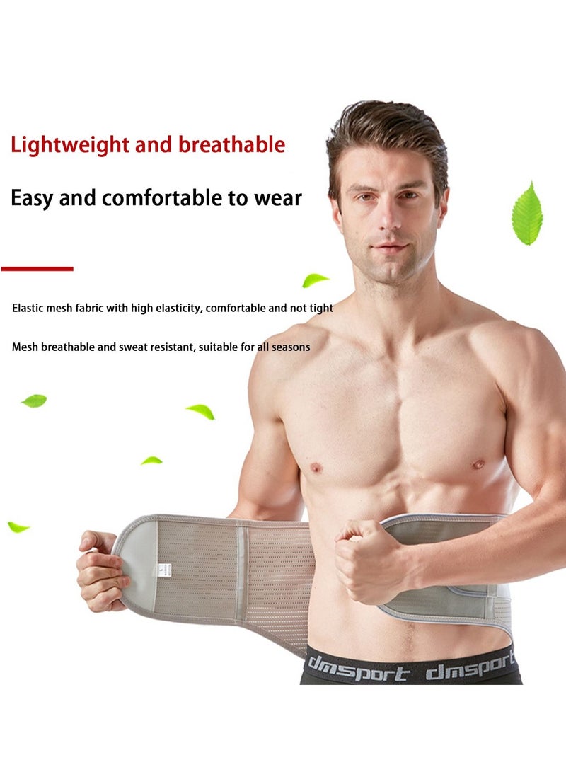 Generic Men Women Slimming Tummy Wrap Belt,Waist Trainer Abdominal Exercise Slimming Thin Shaping Belt Adjustable Comfortable Back Braces for Lower Back Support Belt Pain Relief L  - Image 3