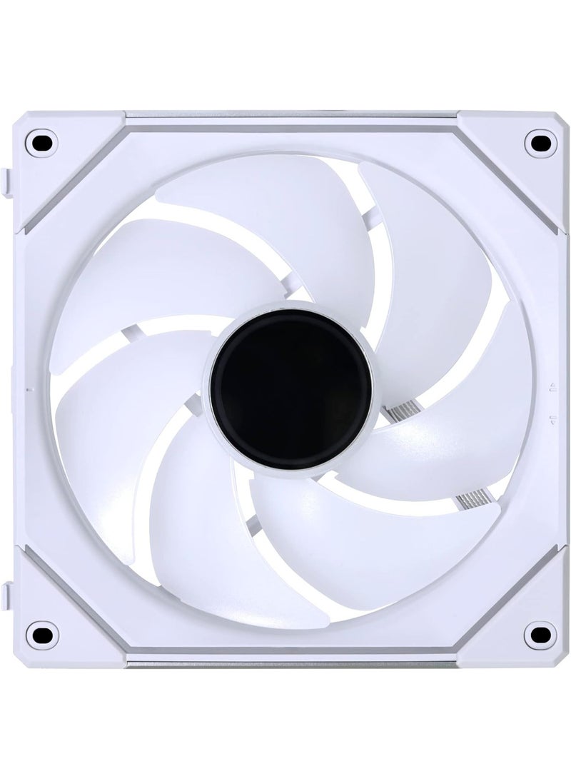 LIAN LI UNI FAN SL Infinity 140mm ARGB PWM Case Fan – Infinity Mirror Design, High Airflow & Static Pressure, Fluid Dynamic Bearing, Daisy-Chain Connectable, Software & Wireless RGB Control, Ultra-Quiet, Radiator & PC Case Cooling, White | UF-SLIN140-1W - Image 5