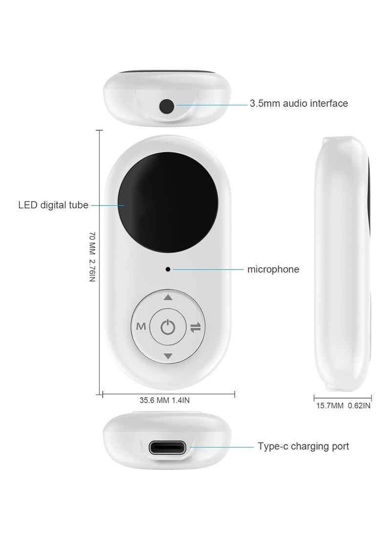 General - Airplane Bluetooth 5.3 Transmitter for All Headphones - Bluetooth Adapter for TV - Dual Connection- aptX Low Latency - Flying Travel,Long Flight Essentials - Wireless Audio Aux for MP3,Gym,Game,PC - Image 1