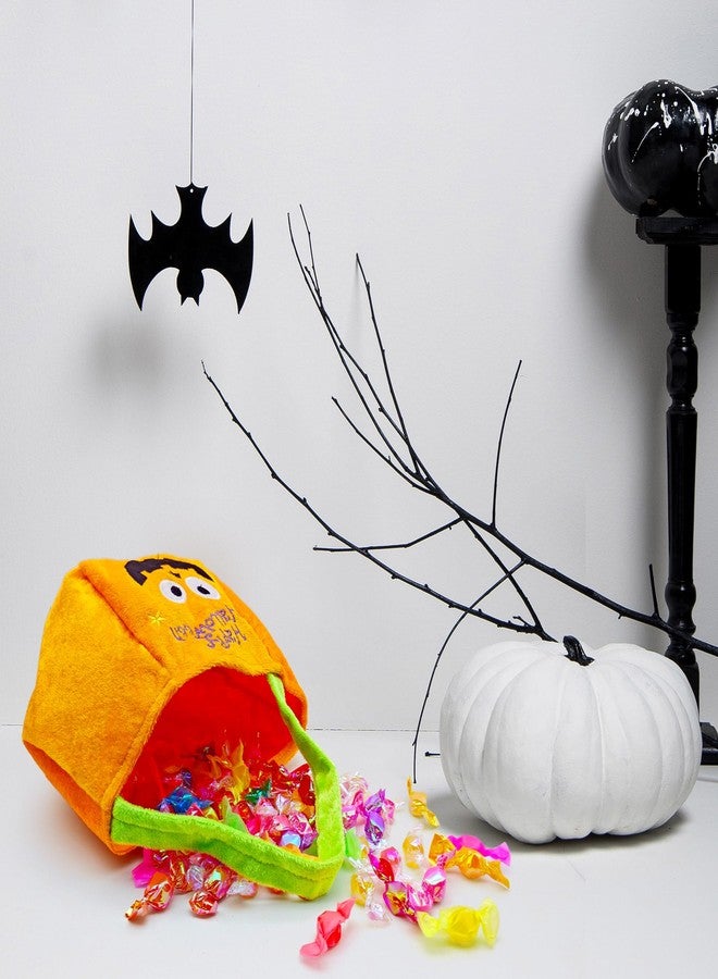 AIMI Halloween Trick or Treat Bags 2 Pack Pumpkin Bat Buckets Candy Holders for Kids Child Play Snack Basket Bag Purple Orange - Image 3