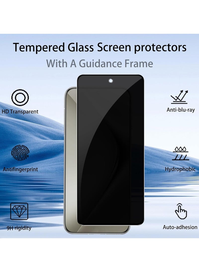 general Privacy Screen Protector Compatible with Huawei Pura 70 Pro, 1 Pack 3D Anti-Spy Tempered Glass Screen Protector with 1 Pack Camera Protector 9H Hardness Anti-Scratch Bubble-Free - Image 4