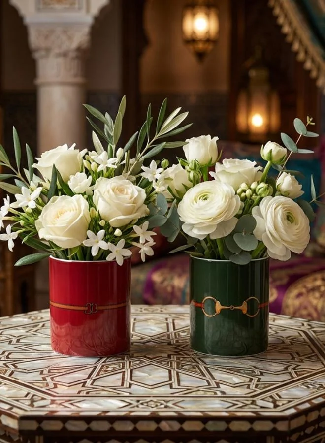 صلصال Fares Mini Vase - Red