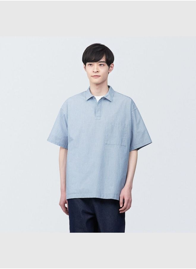 MUJI Cool Touch Woven Polo Shirt  - Image 1