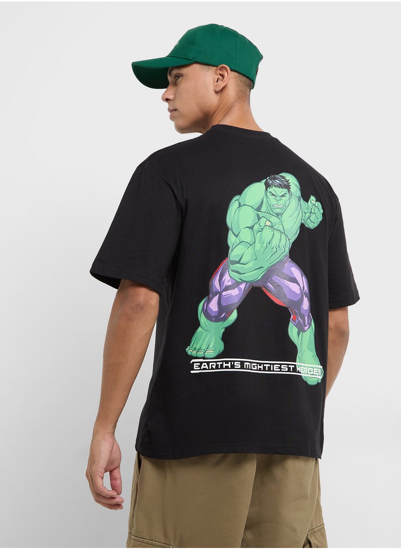 MARVEL - Mens Over Size Crew Neck - Image 1
