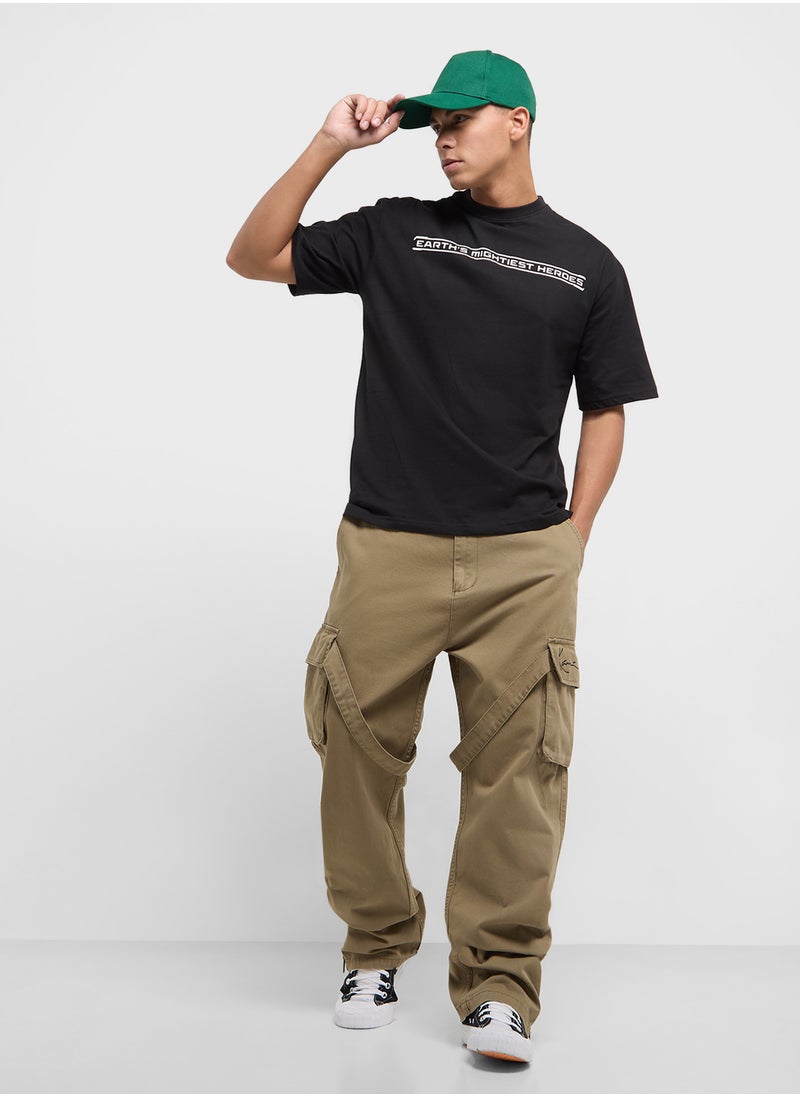 MARVEL - Mens Over Size Crew Neck - Image 1