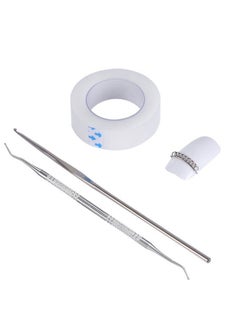 Ingrown Nail Corrector,Professional Ingrown Toe Nail Correction Kit Pedicure Toes Treatment Tools Set For Paronychia (Sticker+Wire+ Crochet Hook)