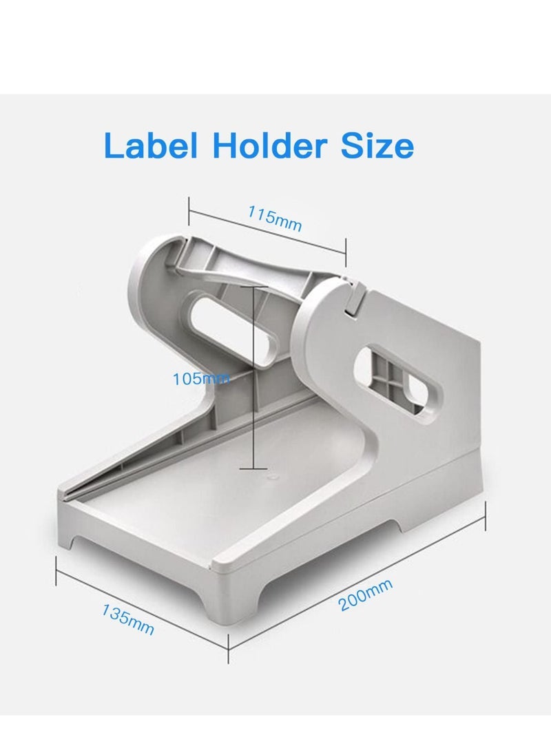 Y&D Label Holder,Thermal Holder for Rolls and Fan-fold Stack Labels Paper Bracket Stand Work with Desktop Thermal Shipping Printer  - Image 4