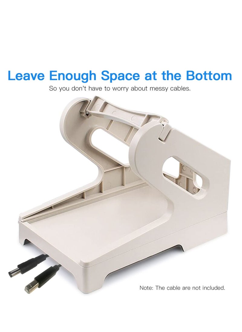 Y&D Label Holder,Thermal Holder for Rolls and Fan-fold Stack Labels Paper Bracket Stand Work with Desktop Thermal Shipping Printer  - Image 3