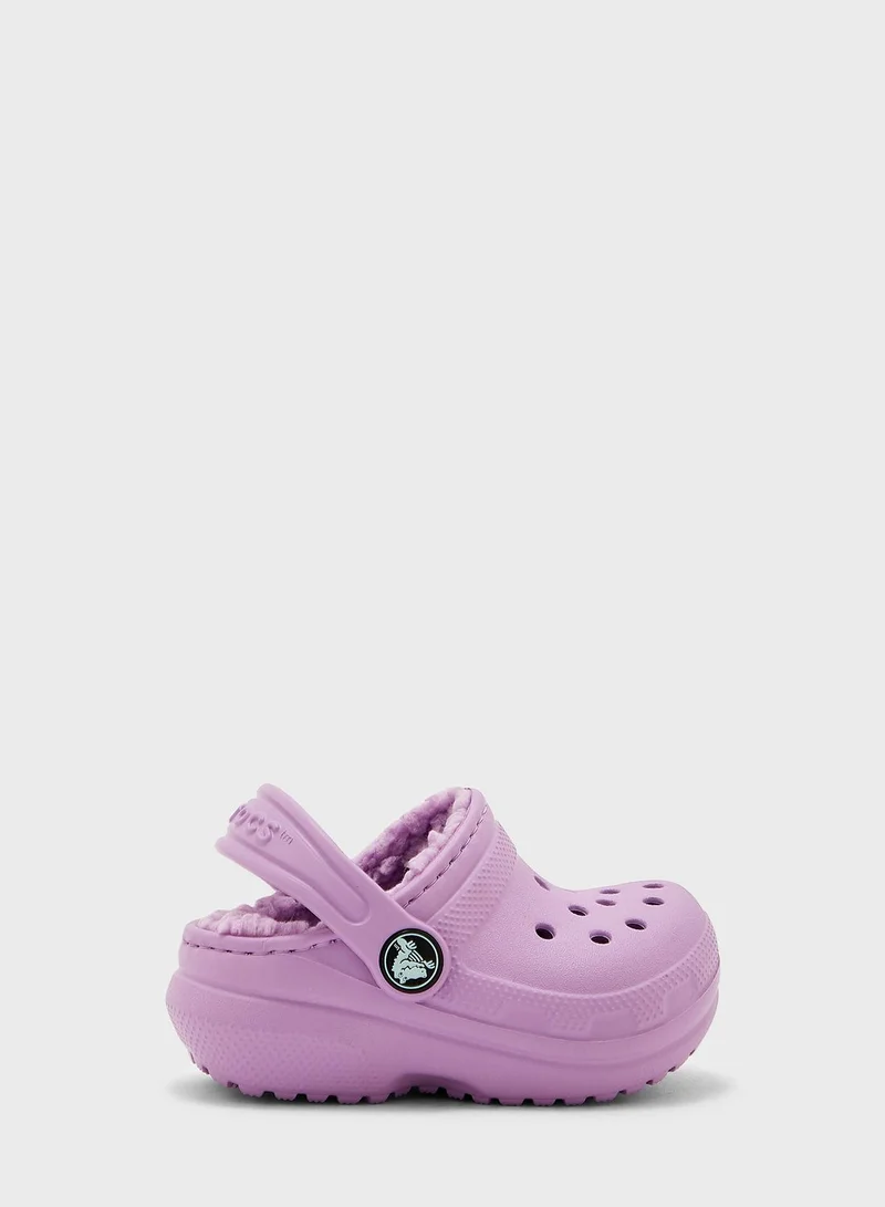 crocs Infant Classic Lined Clog Sandals